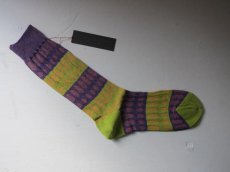 画像1: ayame' Wide stripy socks (1)