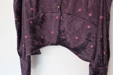 画像4: DECO depuis 1985 FLOWER PRINT VELVET TOPS (4)