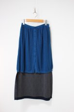 画像1: YUKI SHIMANE Double Lace knit skirt (1)