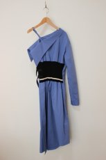 画像1: KISHIDAMIKI one shoulder shirt dress (1)