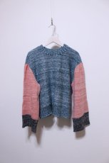 画像1: YUKI SHIMANE Tam yarn Hand knit Sweater (1)