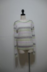 画像1: YUKI SHIMANE Shirring Border knit Pullover (1)