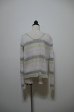画像4: YUKI SHIMANE Shirring Border knit Pullover (4)