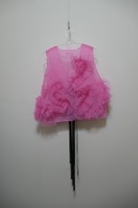 画像4: VIVIANO Ruffle Tulle Vest (4)