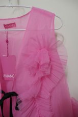 画像2: VIVIANO Ruffle Tulle Vest (2)