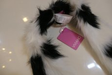 画像3: VIVIANO Heart Pattern Fur Collar (3)