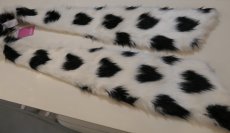 画像1: VIVIANO Heart Pattern Fur Collar (1)