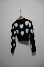 画像3: VIVIANO Heart Pattern Sweater (3)