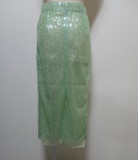 画像3: VIVIANO Sequins Midi Skirt (3)