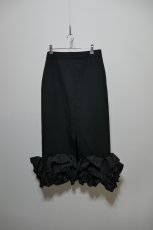 画像1: VIVIANO Flower Hem Midi Skirt (1)