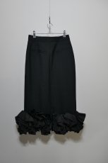 画像3: VIVIANO Flower Hem Midi Skirt (3)