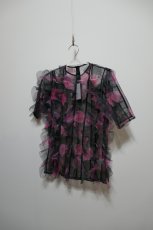 画像1: VIVIANO  Tulle Ruffle Top  (1)