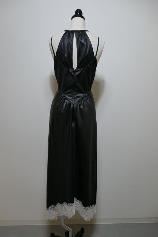 FETICO FAUX-LEATHER SATIN DRESS ホワイトサイズ1 | 3bh.mx