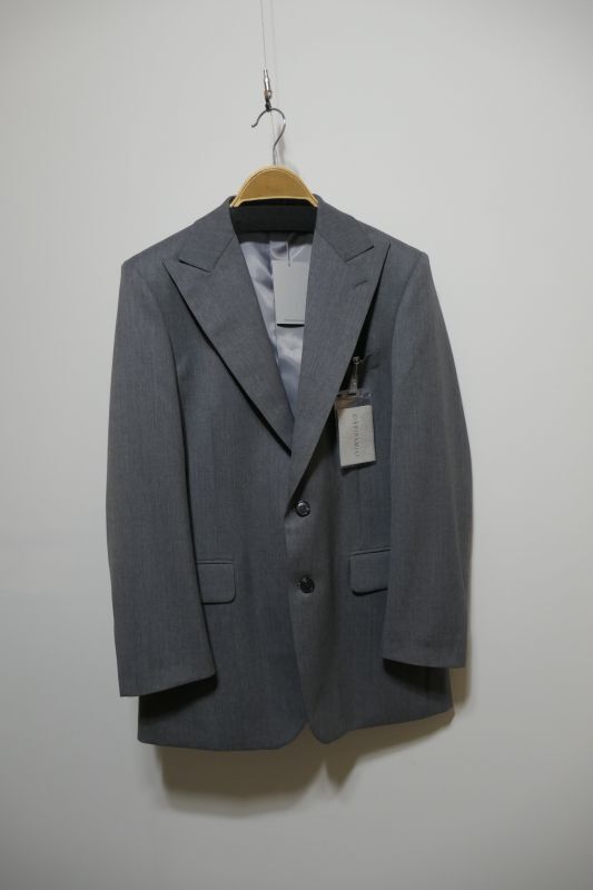 KISHIDAMIKI tailored over jacket with ID leather card